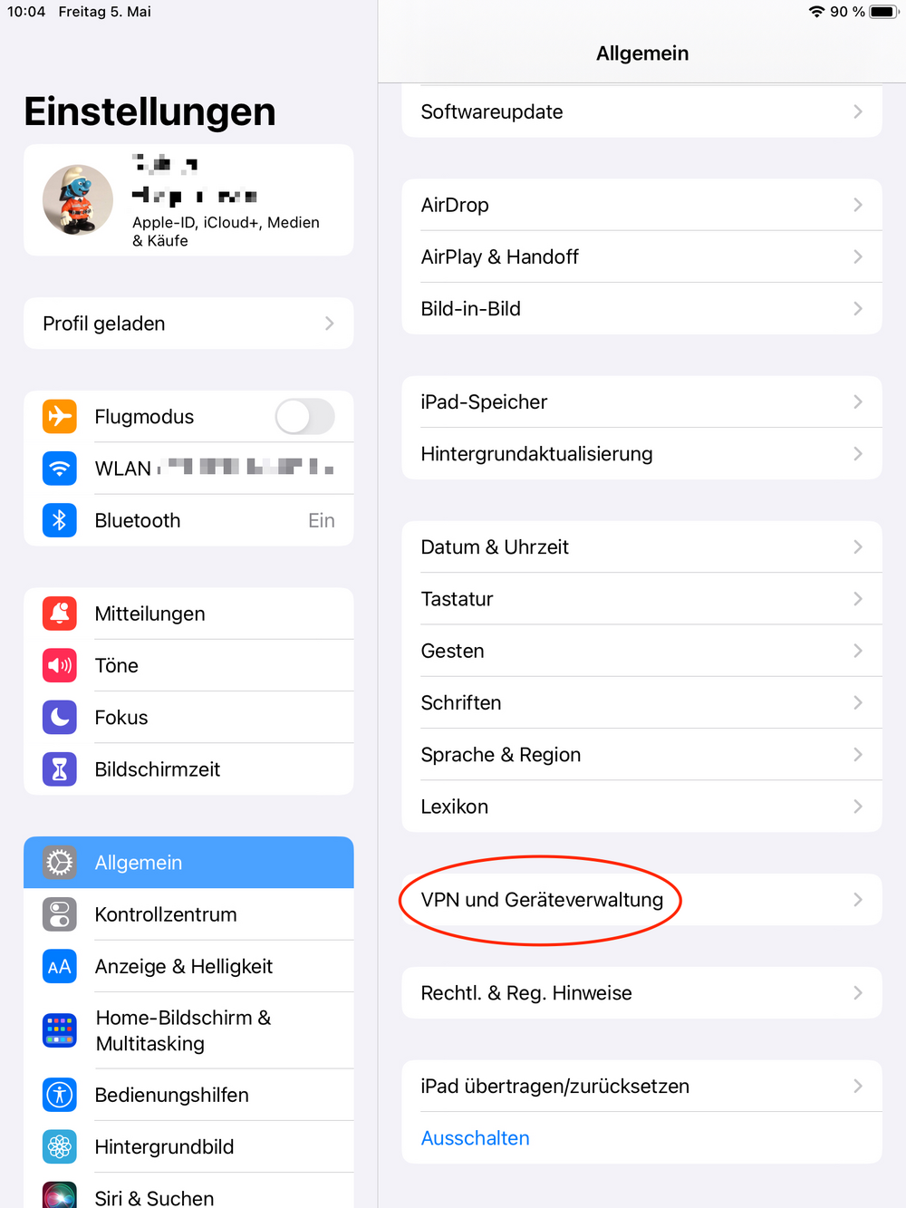 Die Einstellungen