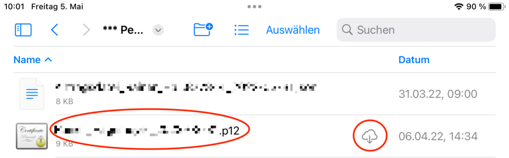 Die Zertifikatsdatei als Mini-Urkunde